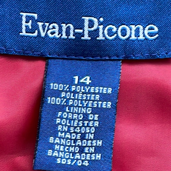 EVAN PICONE Red Suede Skirt Western Style Panel Split front - Picture 7 of 9